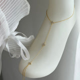 MILENA * STERLING SILVER TOE ANKLET