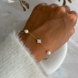 PEARLY CICI * STERLING SILVER BRACELET