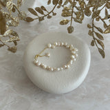 PEARLY * STERLING SILVER BRACELET