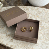 DOUBLE TWISTY HUGGIES | EARRINGS