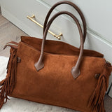 BROWN JENNA ~ REAL LEATHER BAG
