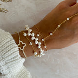 PEARLY * STERLING SILVER BRACELET