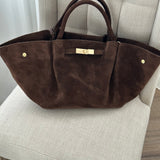 CHOCOLATE ESMERALDA ~ REAL LEATHER BAG