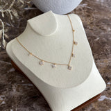 LIVIE * ROSÉ/GOLD STERLING SILVER NECKLACE