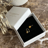 AUTUM LIGHT STONE ~ EARRINGS